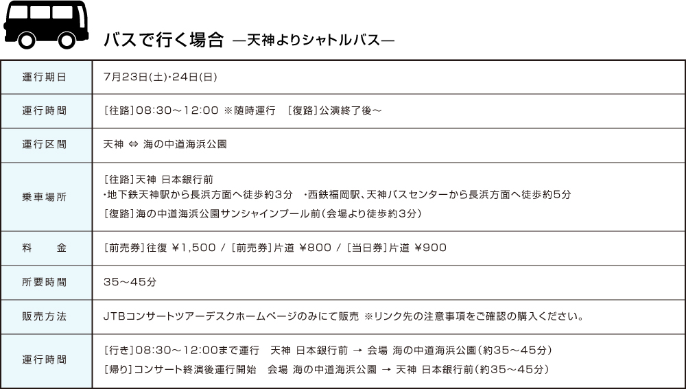 バスで行く場合