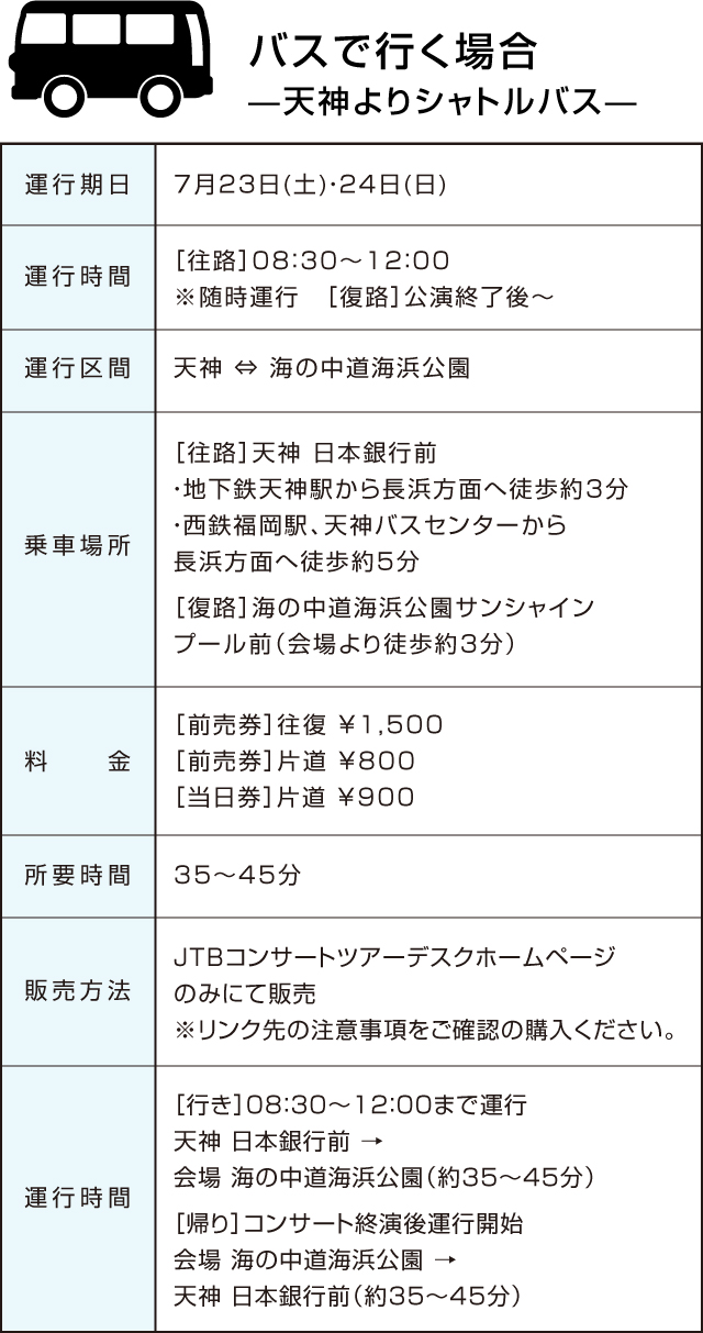 バスで行く場合